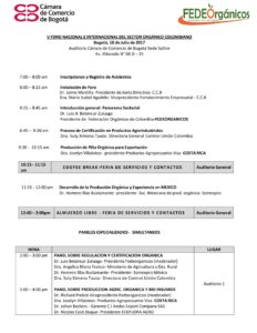 V FORO NACIONAL E INTERNACIONAL AGENDA 2017